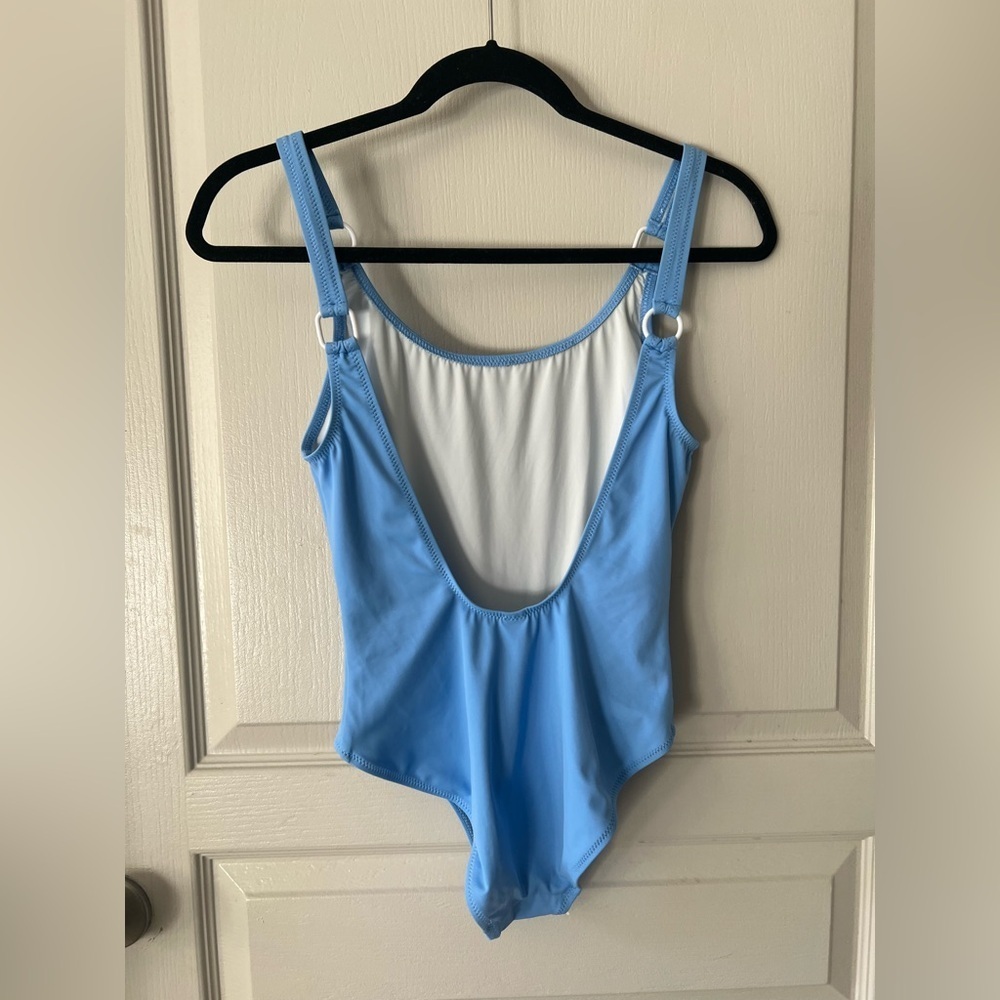STAUD Sky Blue One Piece Swimsuit S NWOT - Picture 3 of 6